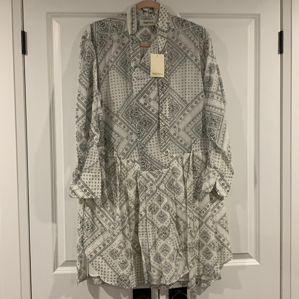 Magali Pascal “Phoenix” bandana dress in white